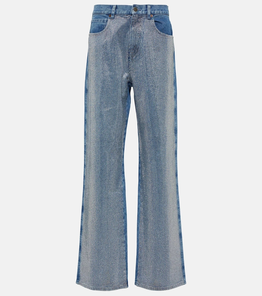 Giuseppe di Morabito - Embellished high-rise wide-leg jeans