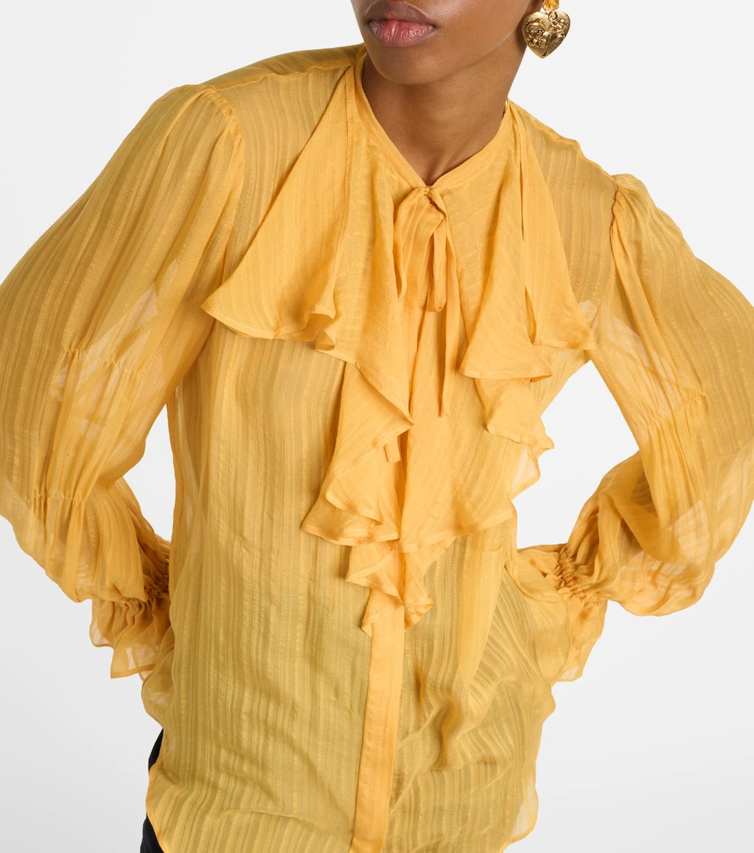 Etro - Ruffled silk blouse