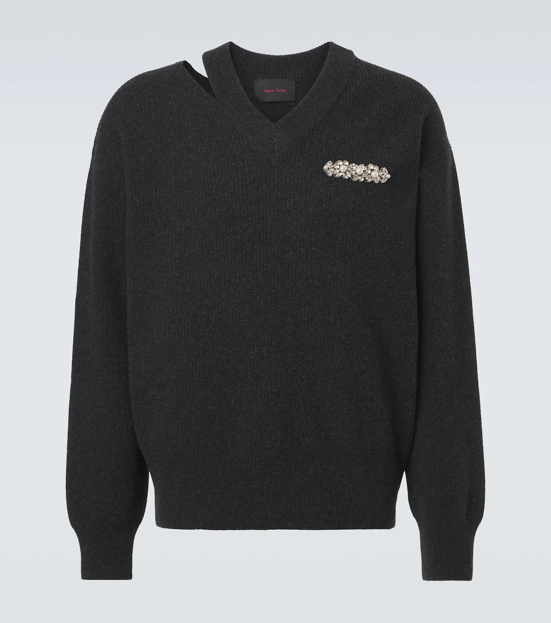 Simone Rocha - Cutout embellished wool-blend sweater