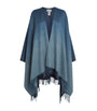 Blue Cashmere Ombré Cape