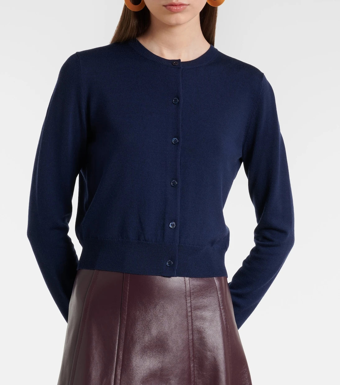 Carolina Herrera - Cropped wool cardigan