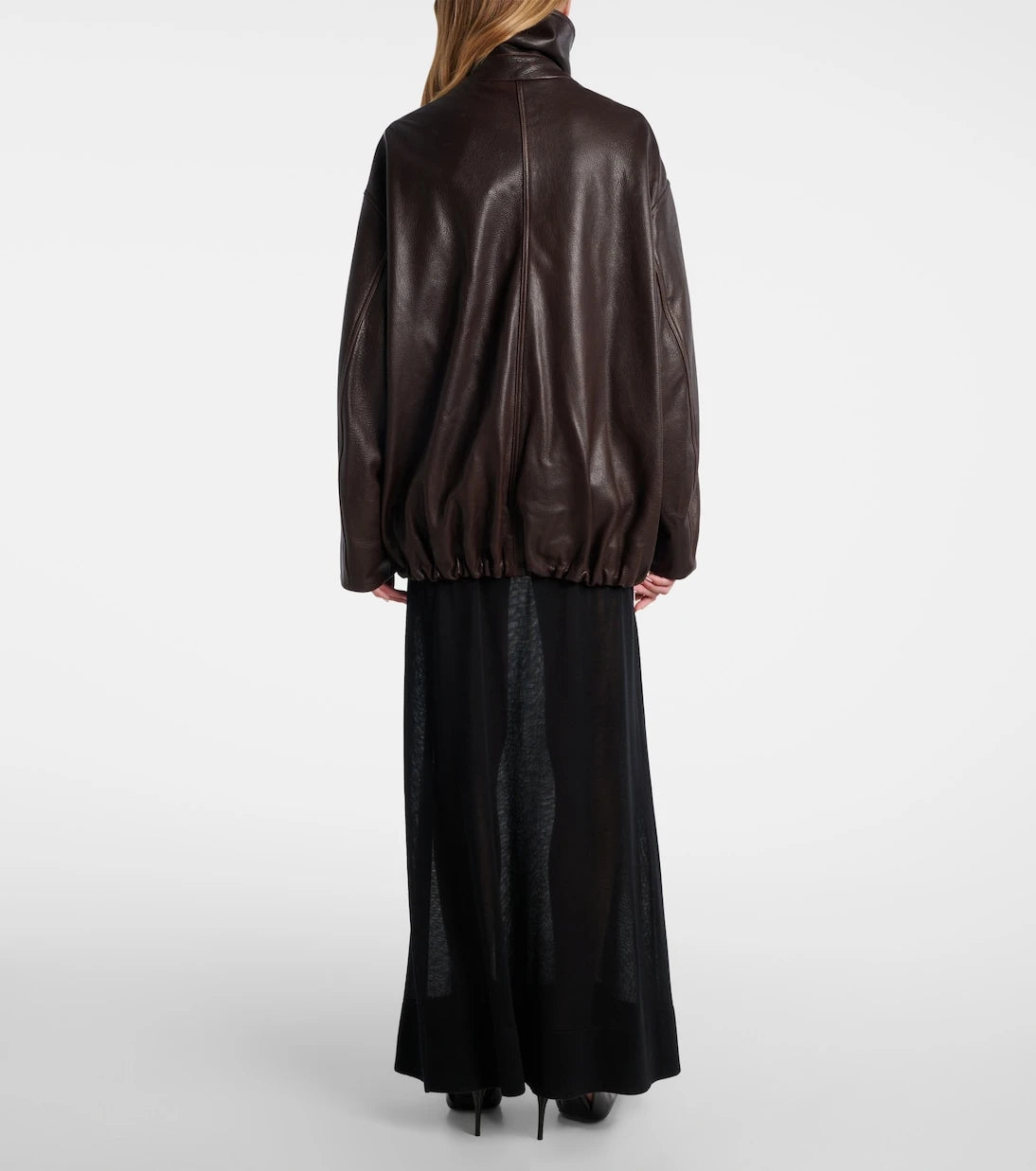 Nour Hammour - Elisse leather bomber jacket