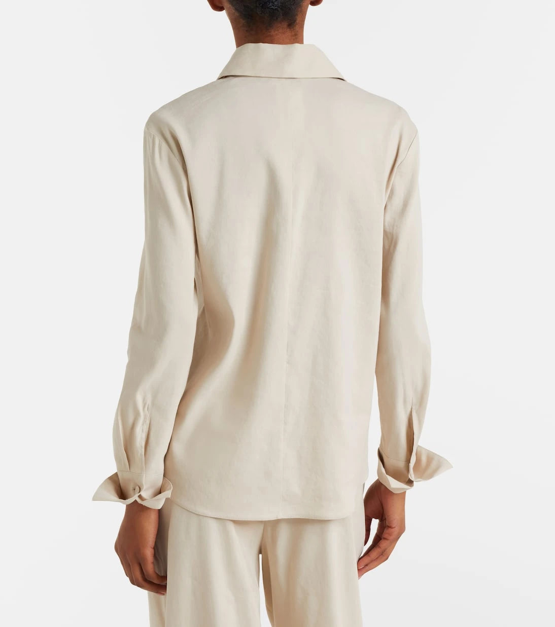 Max Mara - Badesse linen-blend shirt