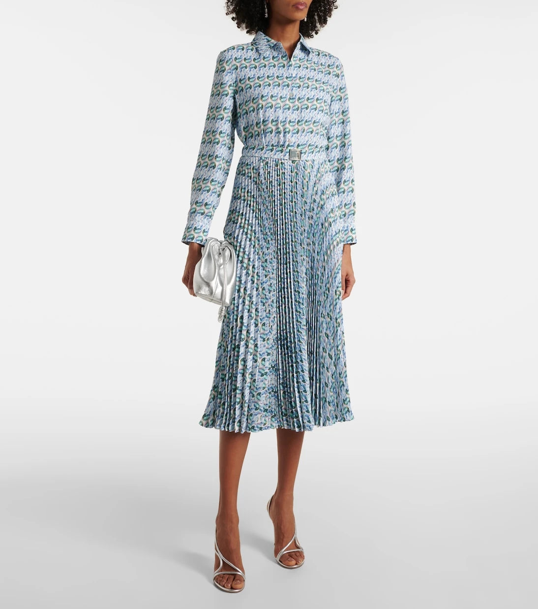 Tory Burch - Printed twill midi dress