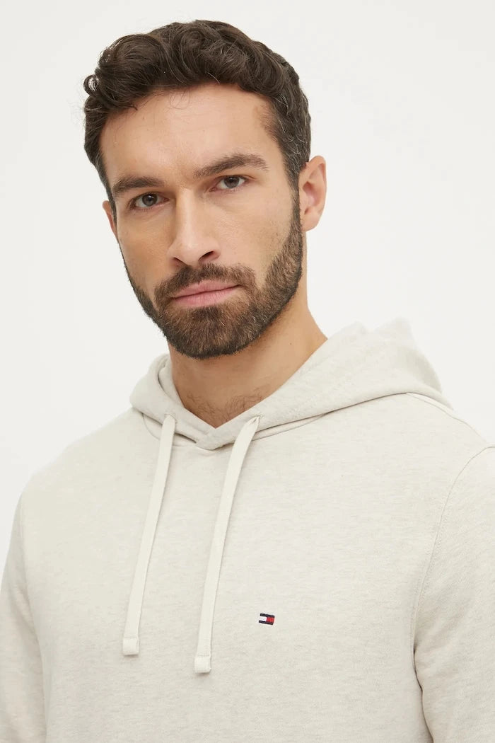 Tommy Hilfiger kapüşonlu erkek pamuklu sweatshirt