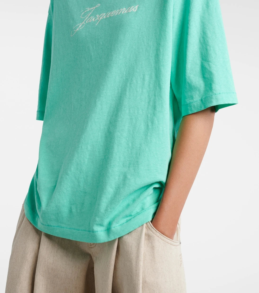 Jacquemus - Logo cotton and hemp jersey T-shirt