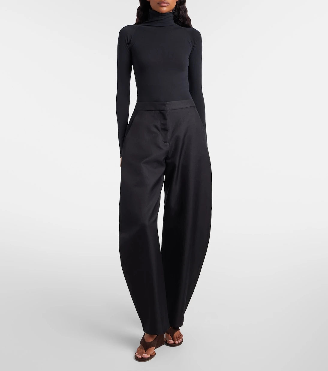 Alaïa - Cube suede wedge sandals