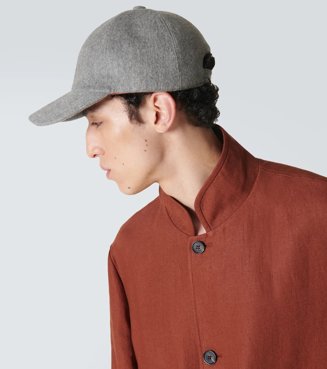Loro Piana - Logo cashmere baseball cap