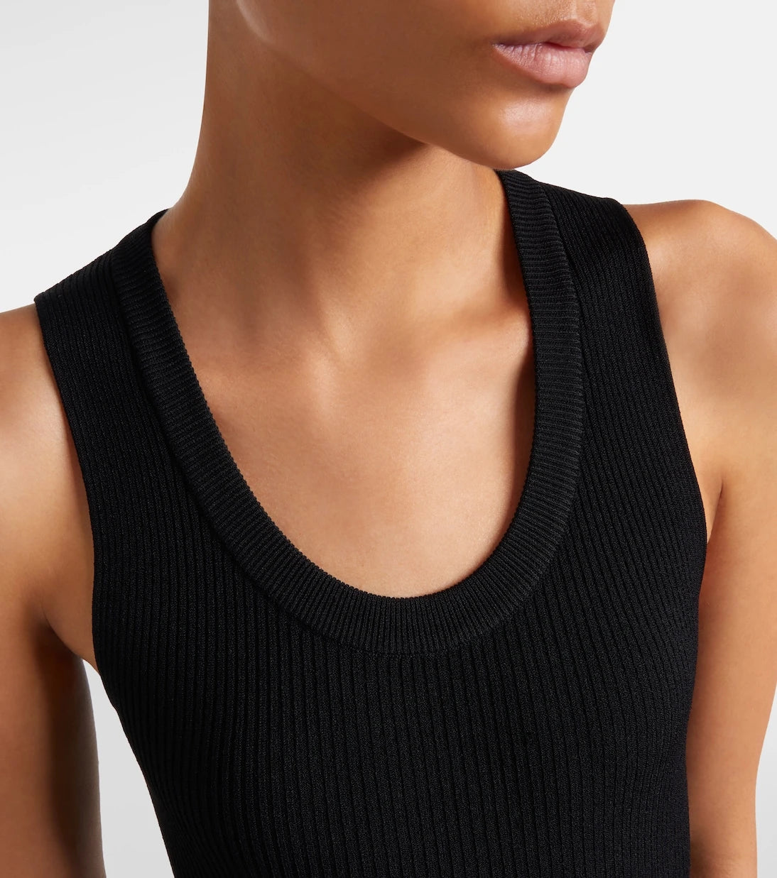 Alaïa - Ribbed-knit bodysuit