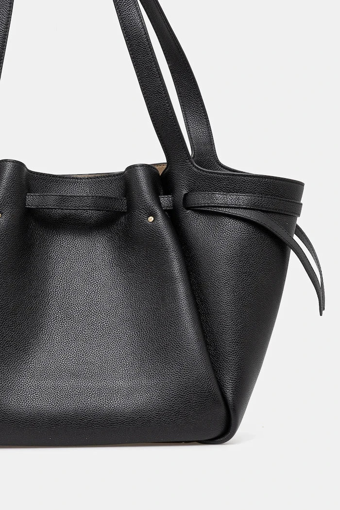 Кожена чанта Tory Burch Romy Pebbled Tote