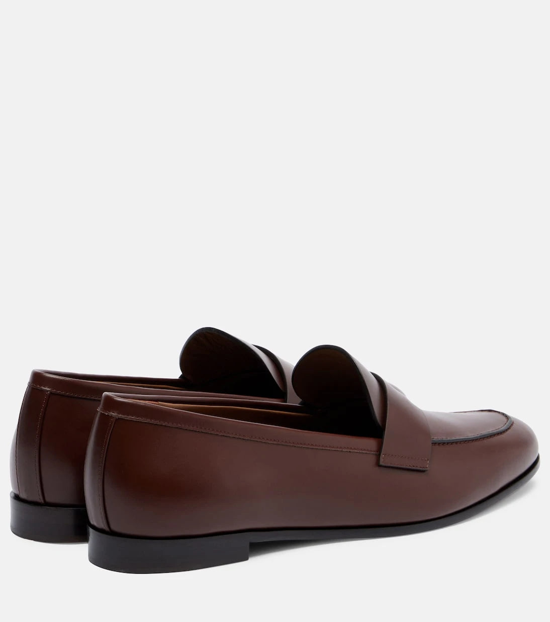 Max Mara - Embellished leather penny loafers