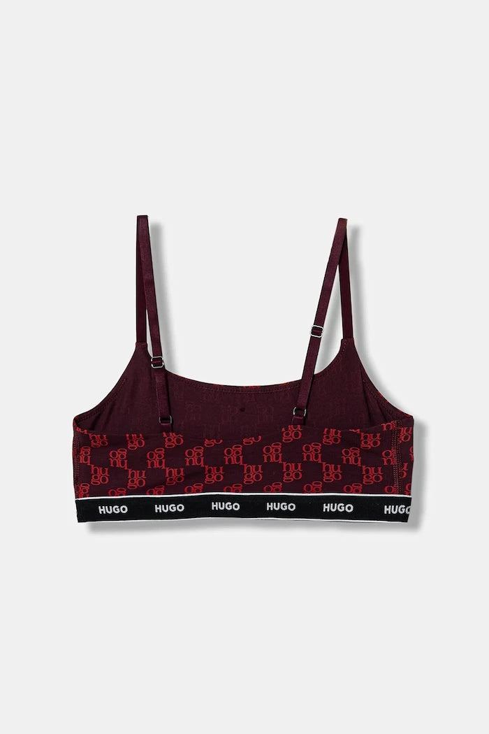 HUGO pamuk ve elastan bralet sütyen TWIN BRALETTE DESIGN