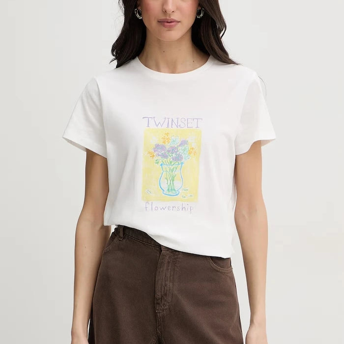 Twinset Тениска дамска памучна