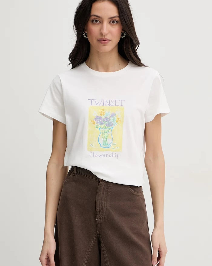 Twinset Тениска дамска памучна
