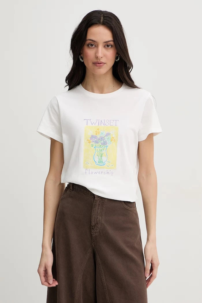 Twinset kadın pamuklu tişört
