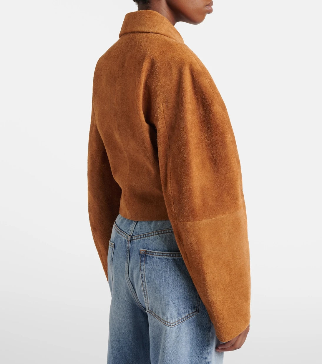 Róhe - Cropped suede jacket