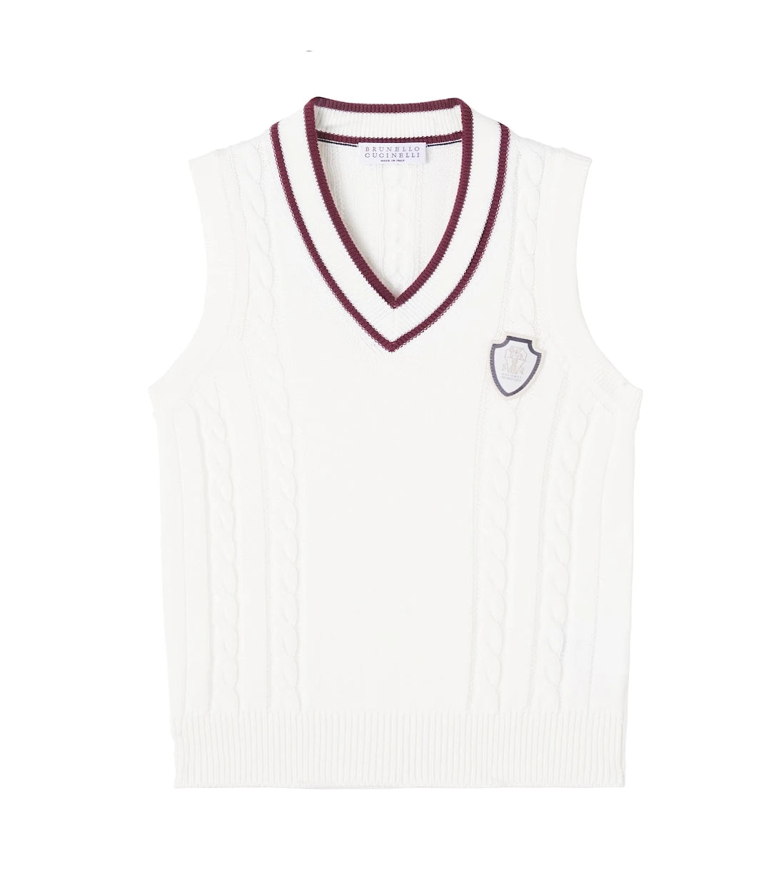 Brunello Cucinelli Kids - Cable-knit cotton vest