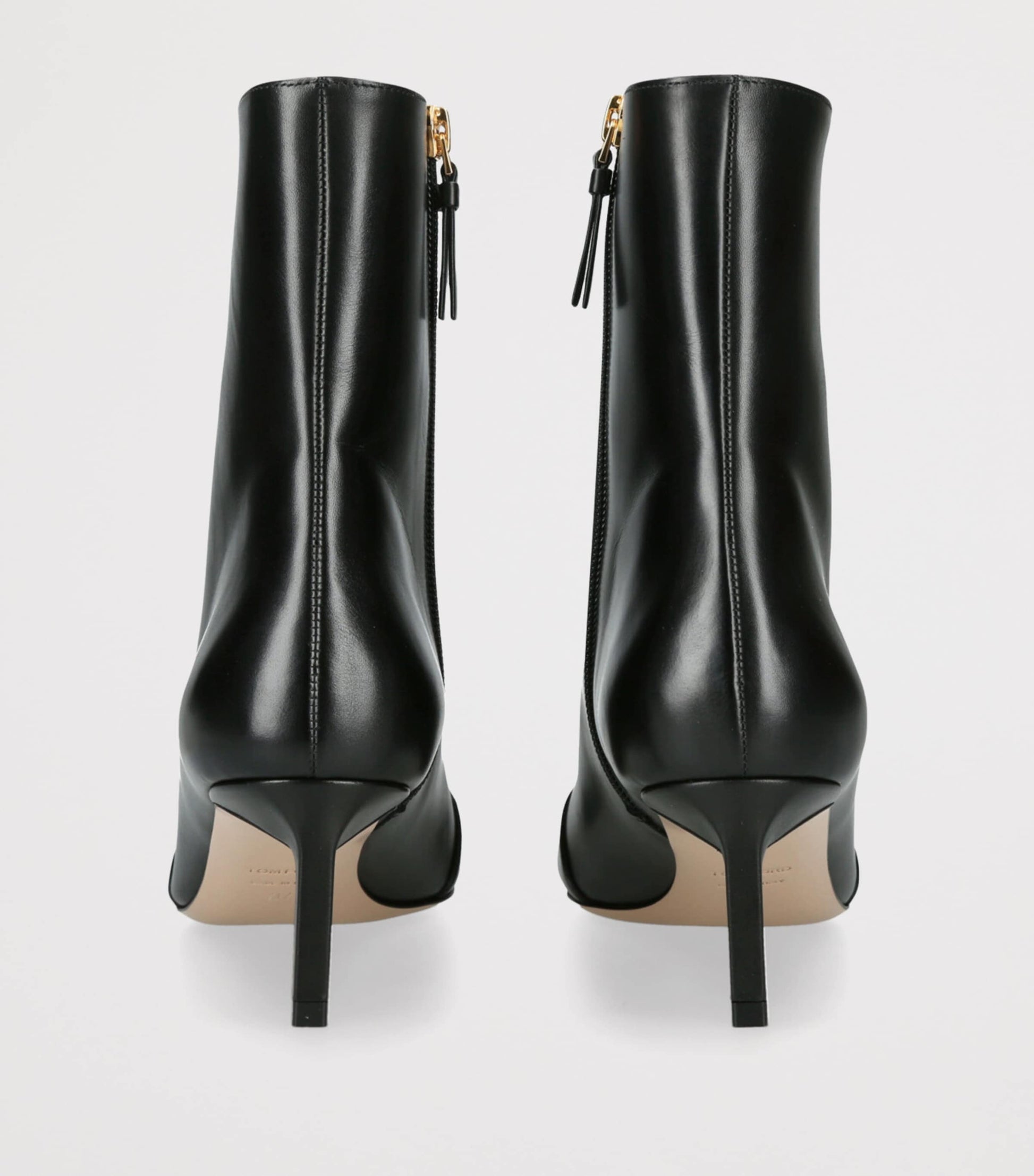 TOM FORD Black Leather Eva Ankle Boots 55