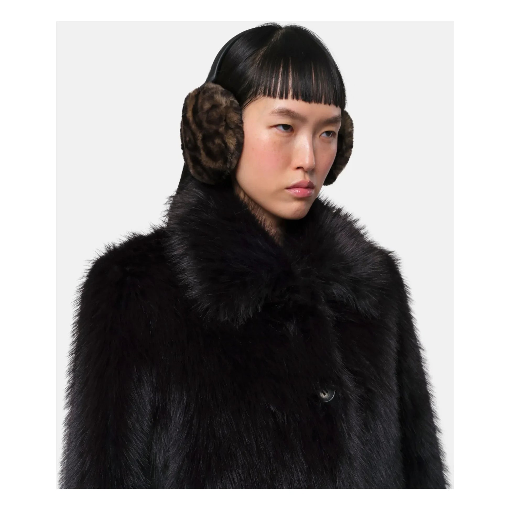Apparis - Esme Leopard ear muffs Recycled fibers | Brown