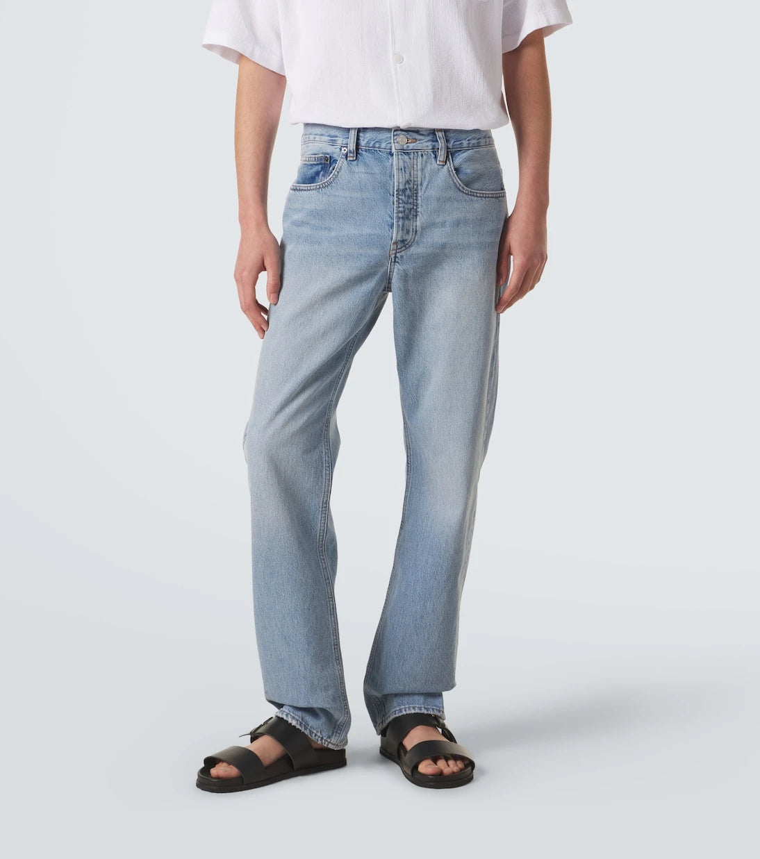 Frame - Mid-rise straight jeans