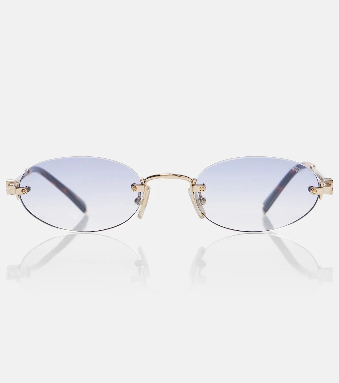 Miu Miu - Logo oval sunglasses