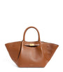 Demellier Brown Medium Leather New York Shoulder Bag