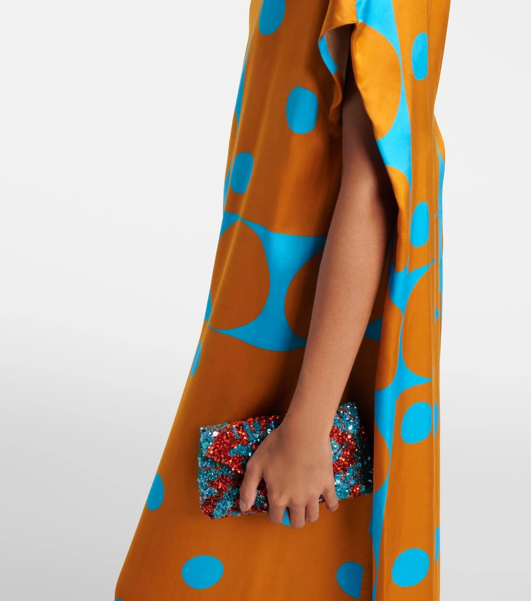 Dries Van Noten - Printed satin maxi dress