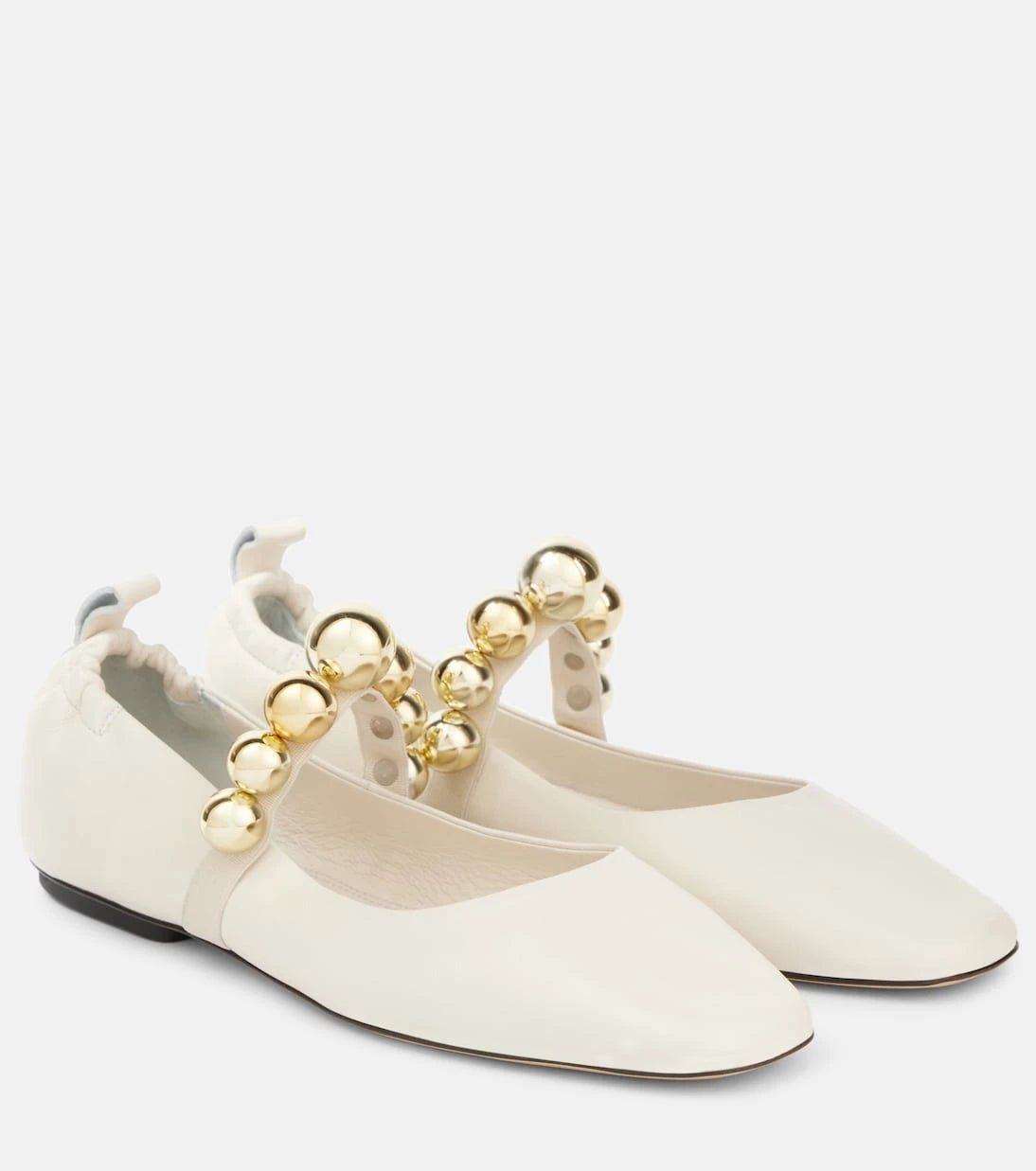 Souliers Martinez - Flamenca leather Mary Jane flats