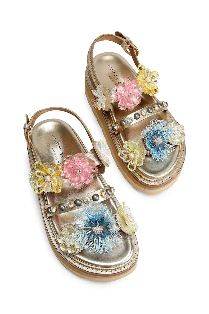 Kurt Geiger London Octavia Sling Flatform Kadın Deri Platform Sandalet