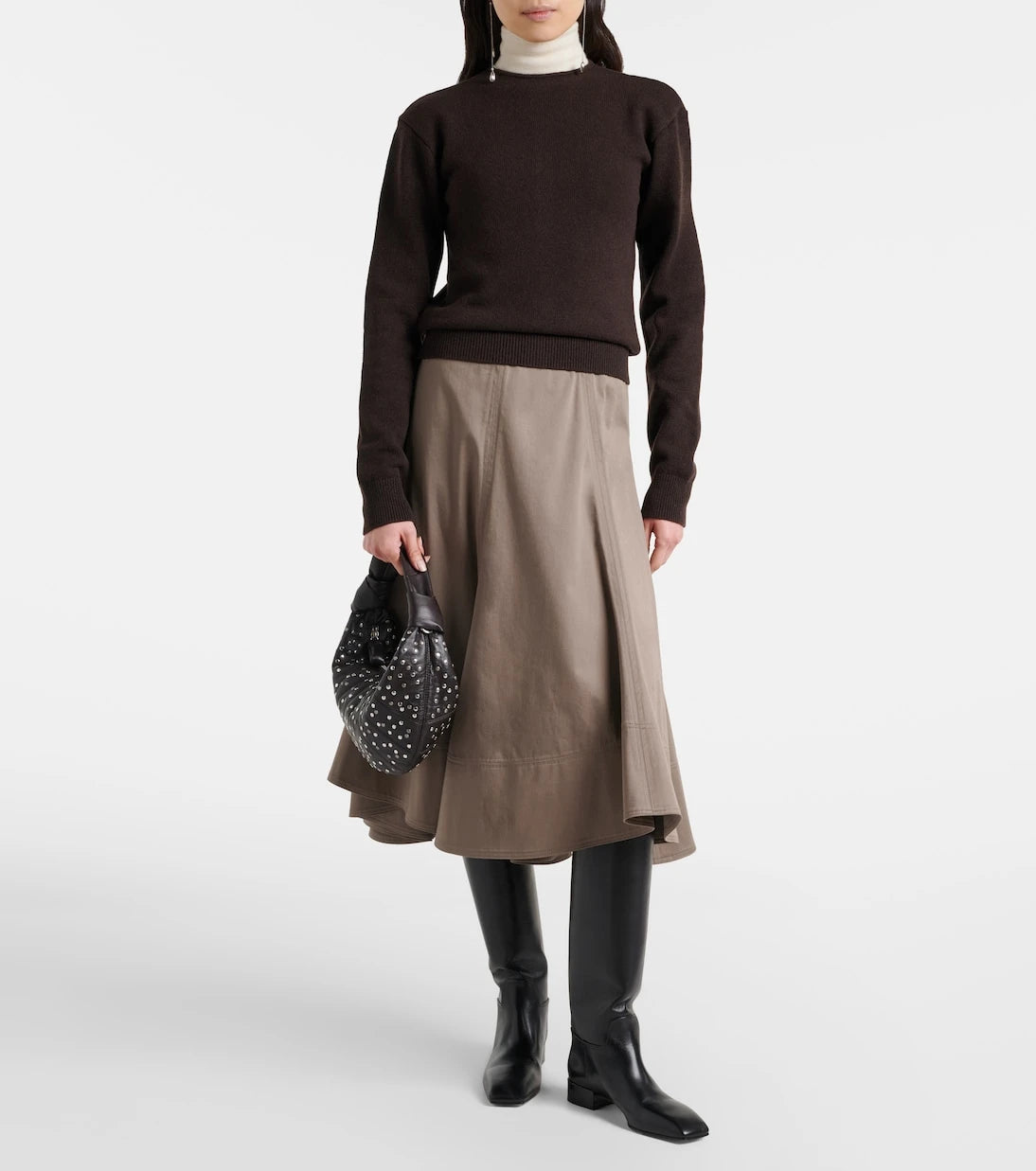 Lemaire - Croissant Large leather shoulder bag