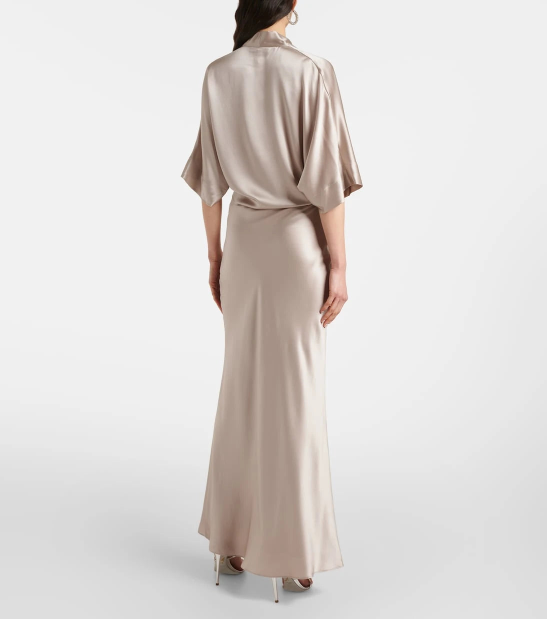The Sei - Gathered silk satin blouse