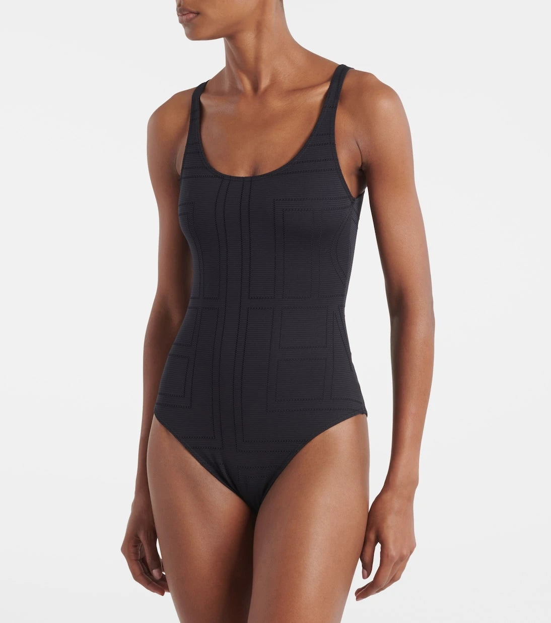 Toteme - Monogram jersey swimsuit