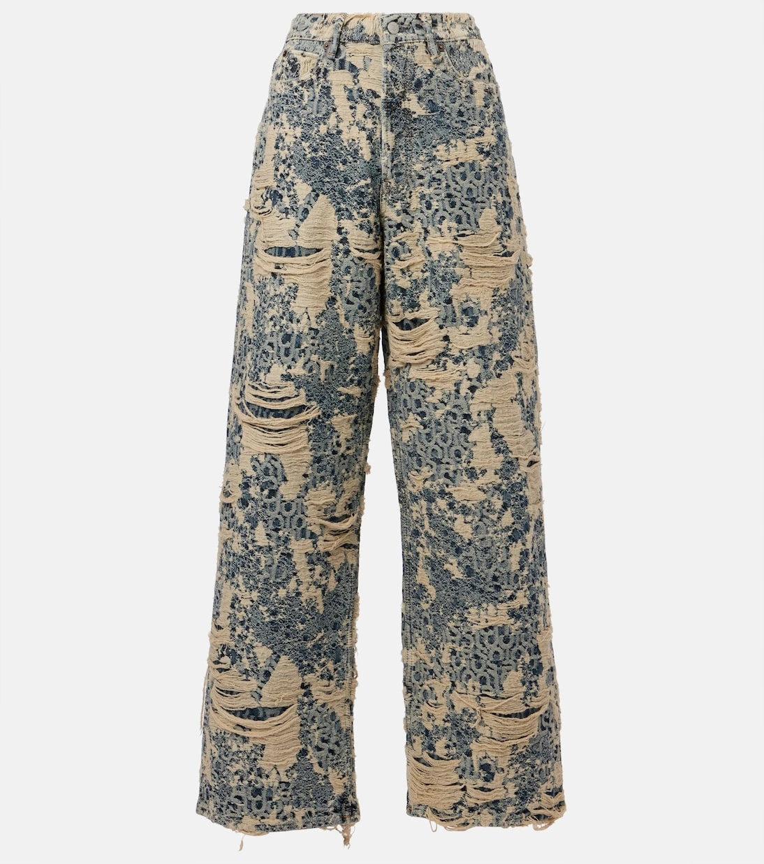 Acne Studios - 1981 Monogram distressed wide-leg jeans