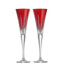 Set of 2 Crystal Firework Flutes (175ml)