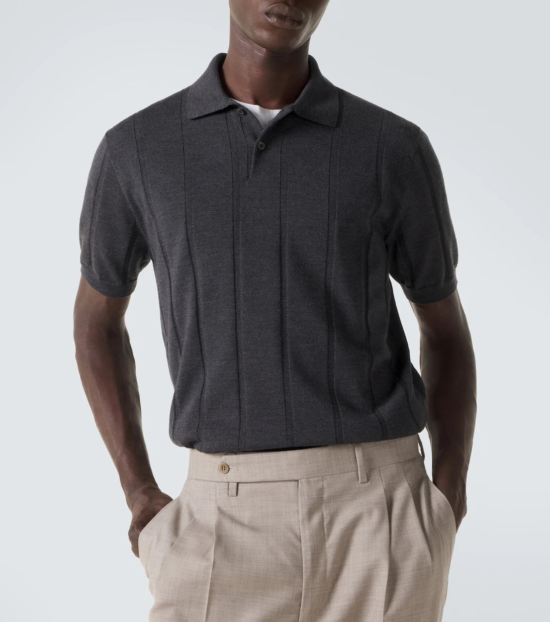 Canali - Virgin wool polo sweater