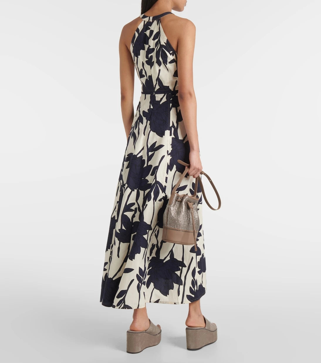 Brunello Cucinelli - Floral cotton midi dress