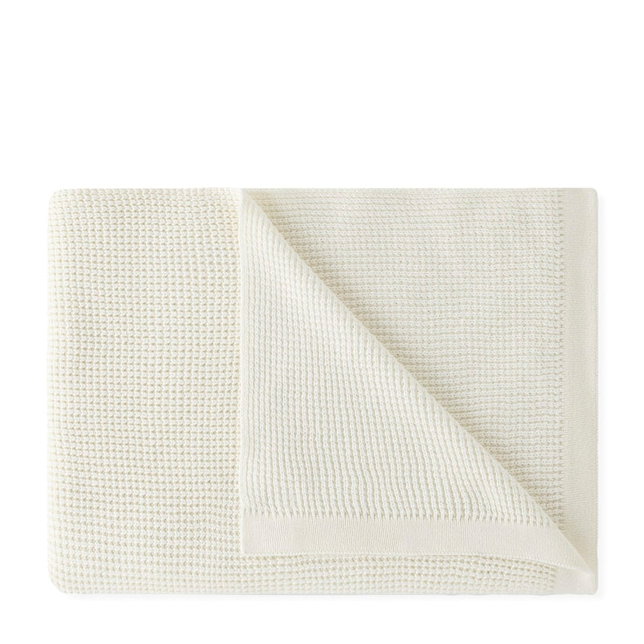 Cotton-Cashmere Knitted Elemento Throw (130cm x 170cm)