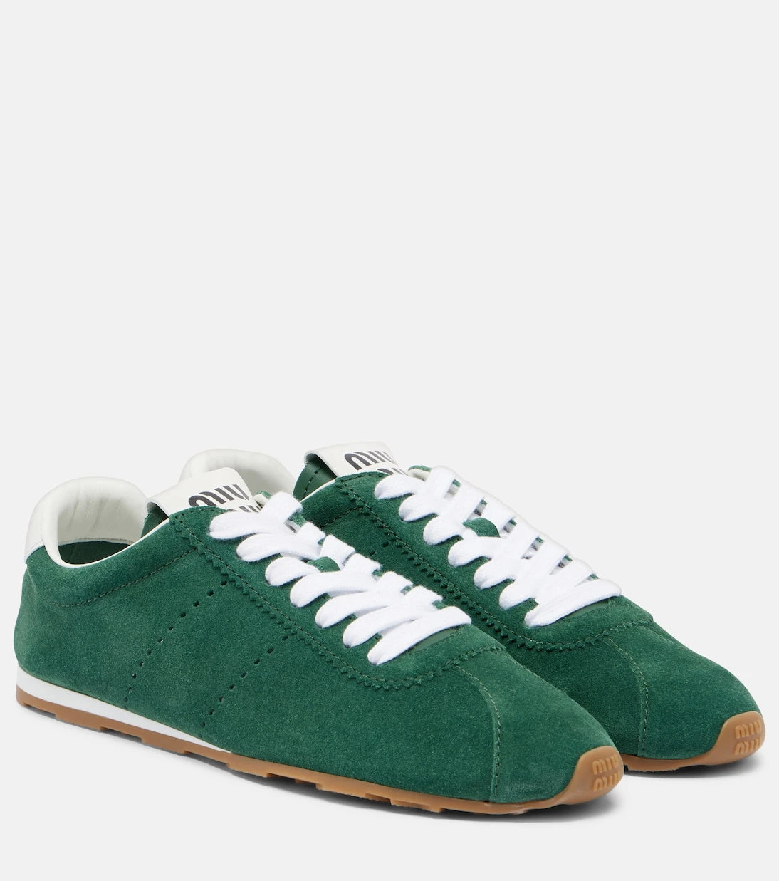 Miu Miu - Plume suede sneakers
