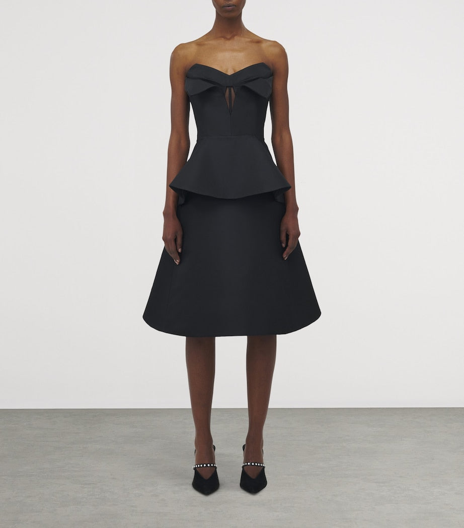 Black Strapless Corset Top