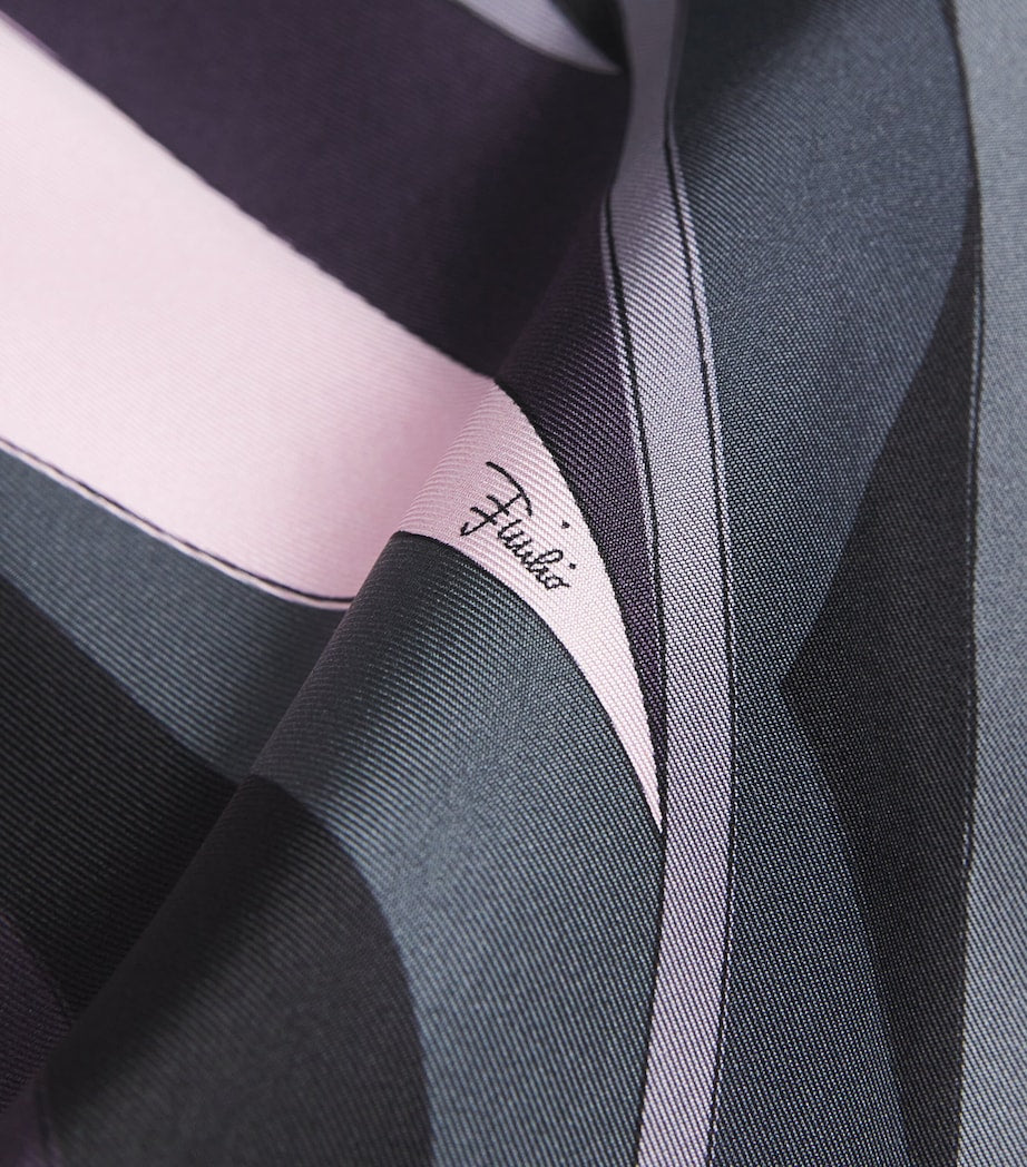 Pucci Black Silk Kaftan Maxi Dress