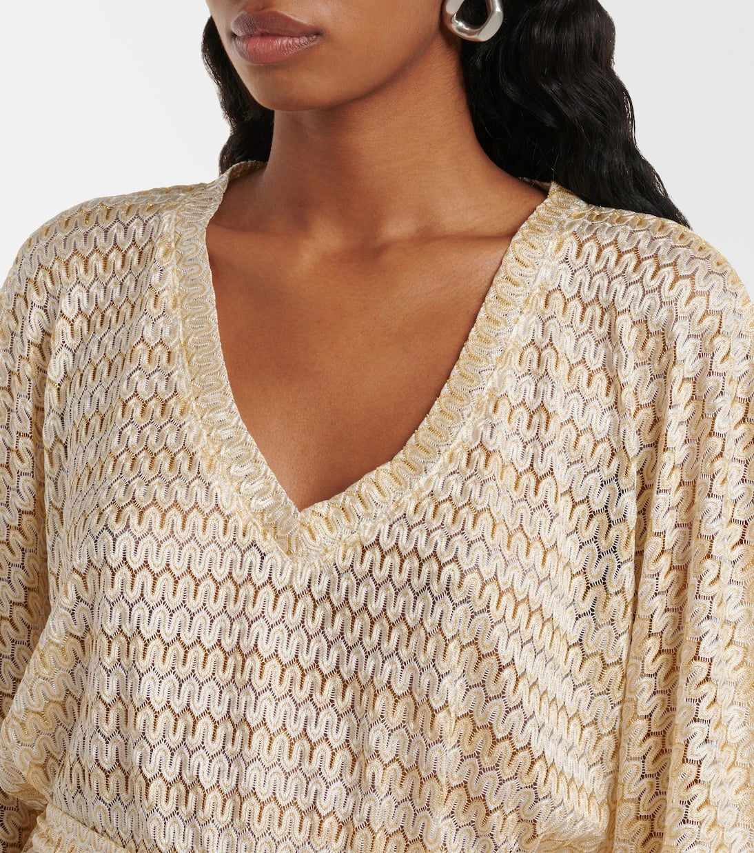 Melissa Odabash - Anna lamé beach cover-up