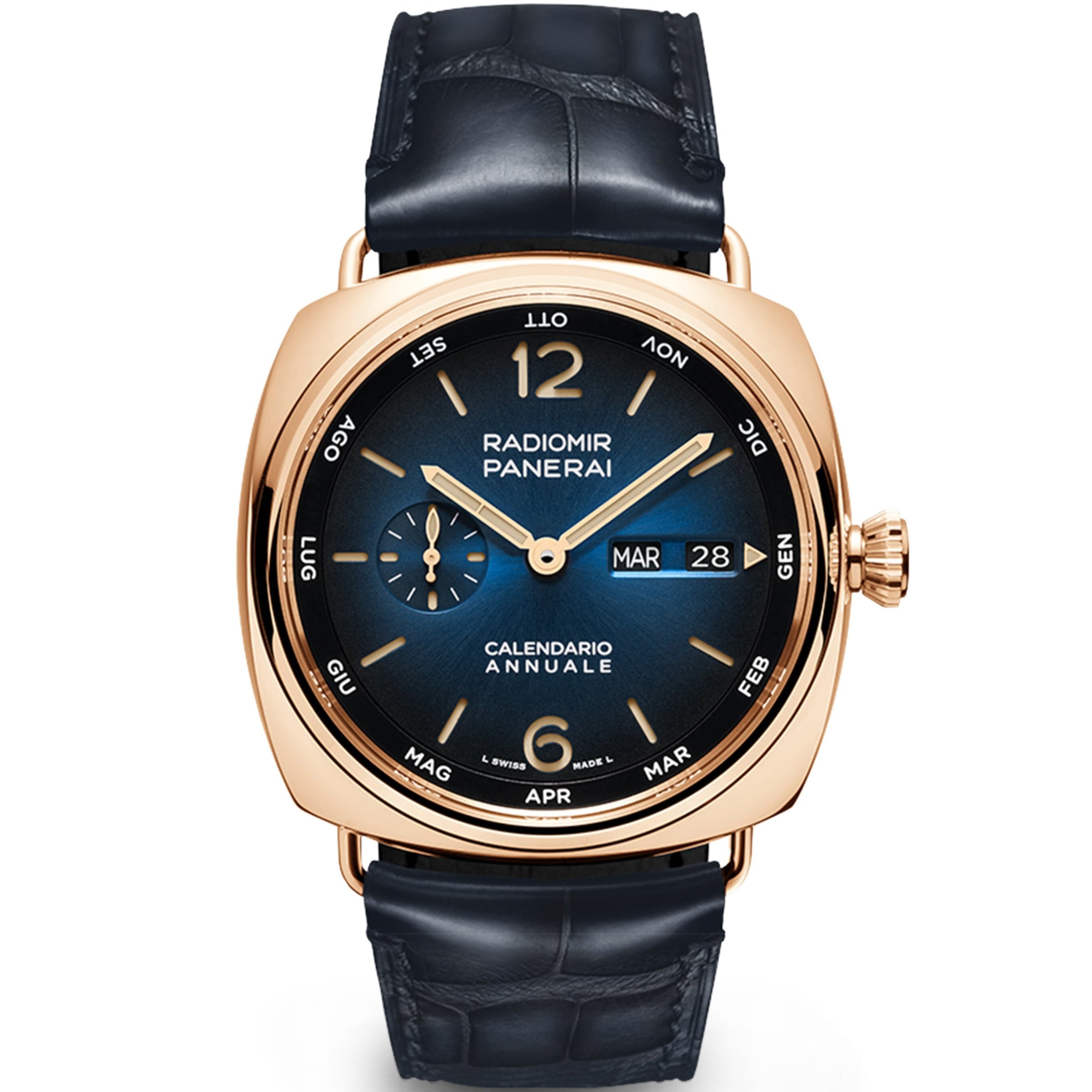 Rose Gold Radiomir Annual Calendar Watch 45mm