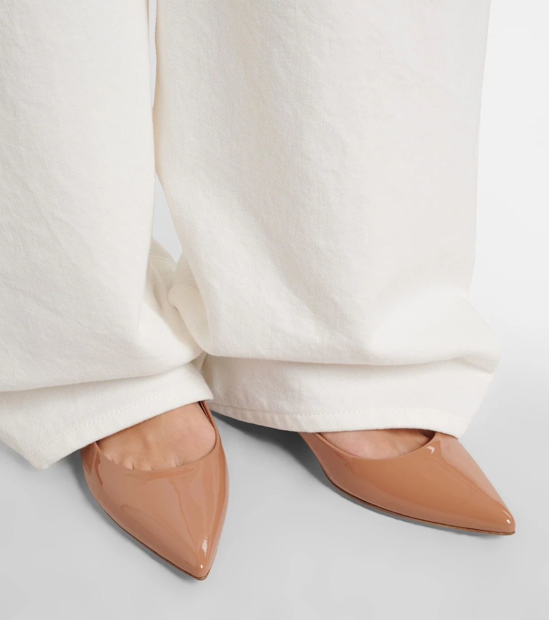 Gianvito Rossi - Patent leather Mary Jane flats