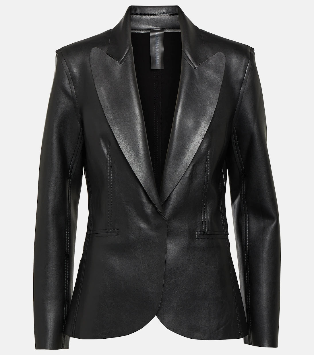 Norma Kamali - Tek sıra düğmeli blazer