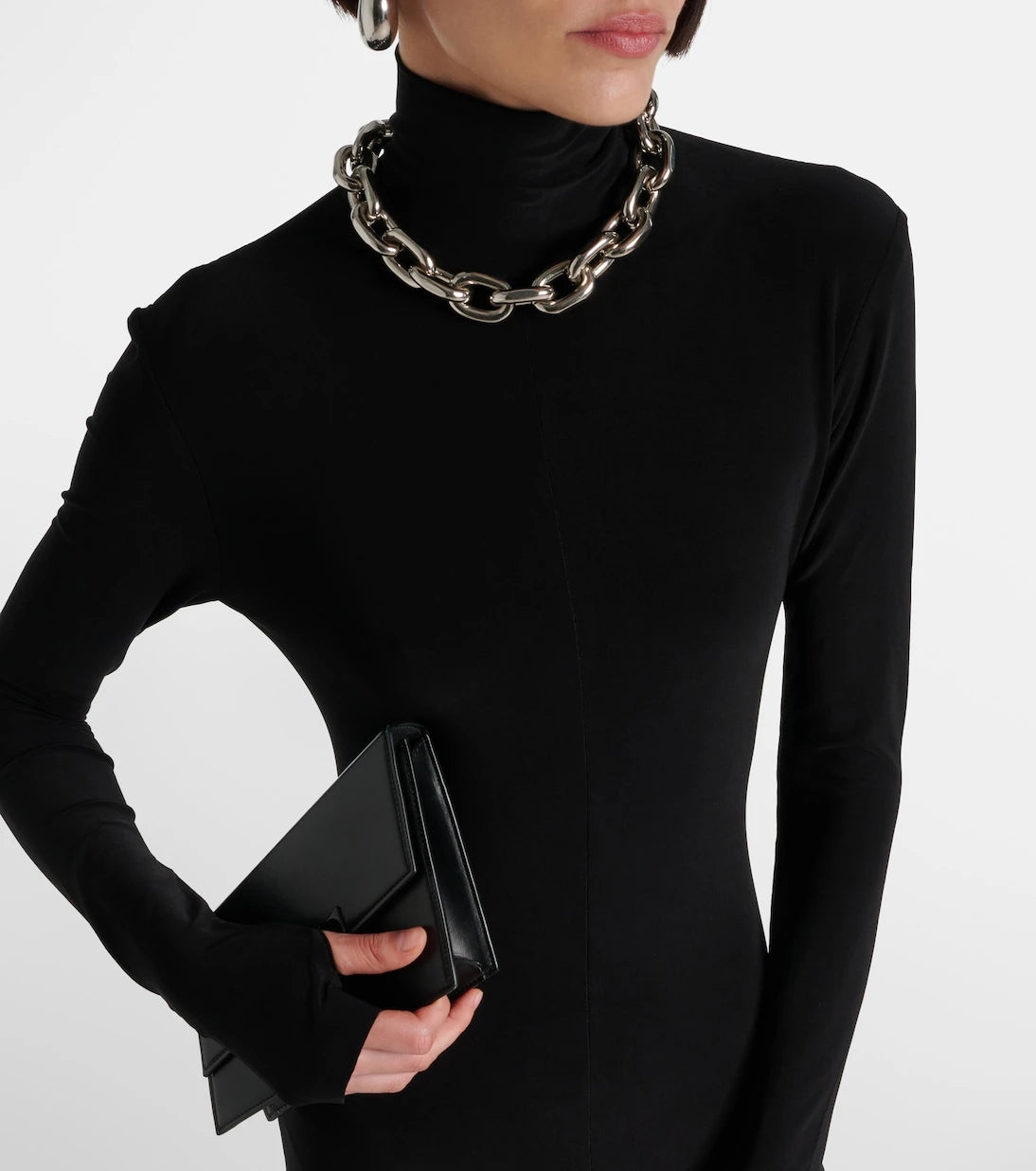 Norma Kamali - Open-back jersey catsuit