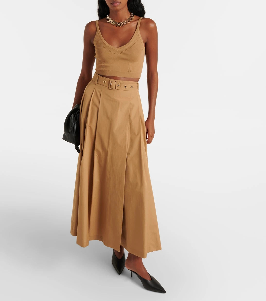 Max Mara - Cropped knitted tank top