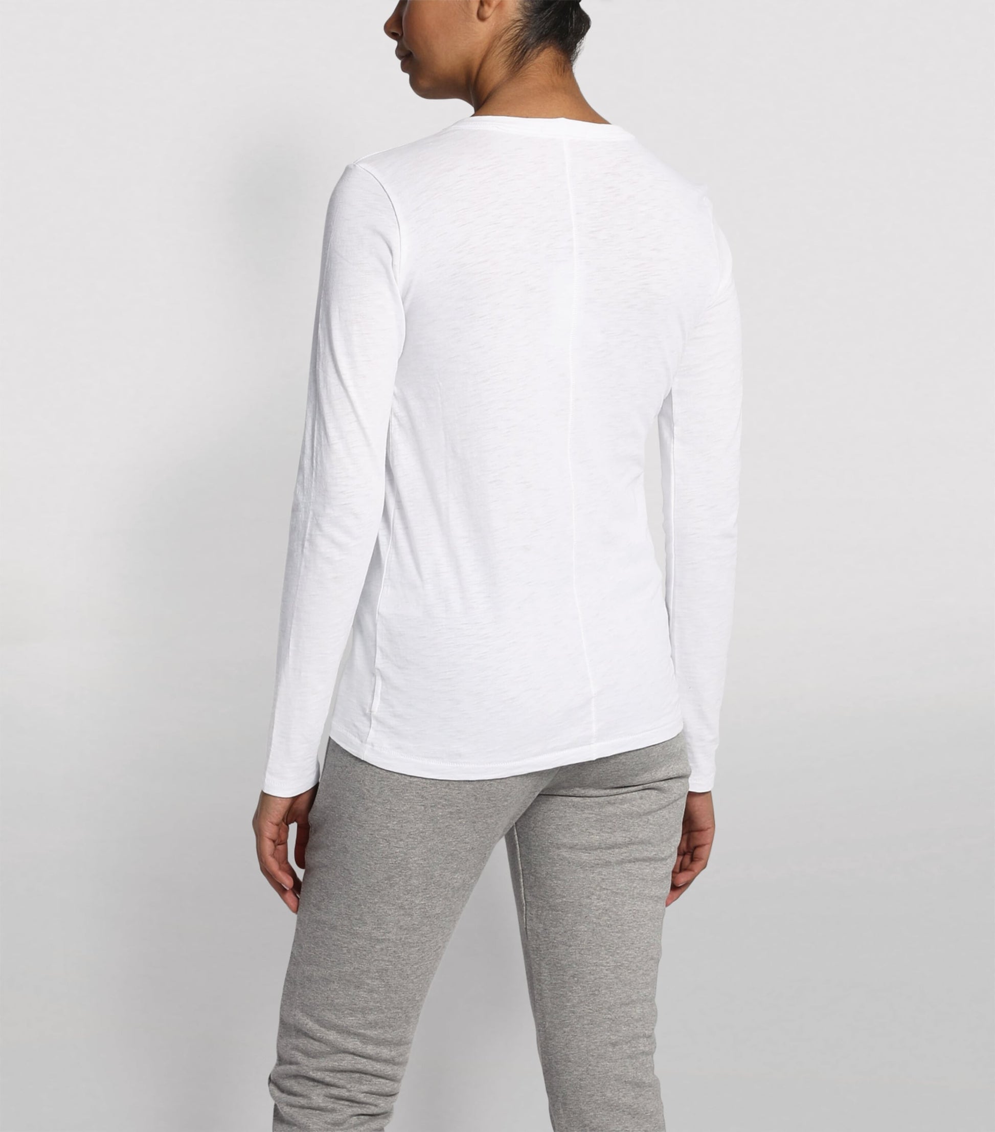 Rag & Bone White long-sleeve cotton T-shirt