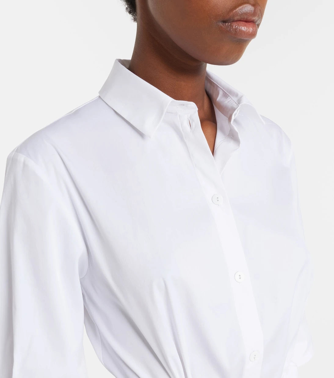 Max Mara - Cognac cotton-blend midi dress