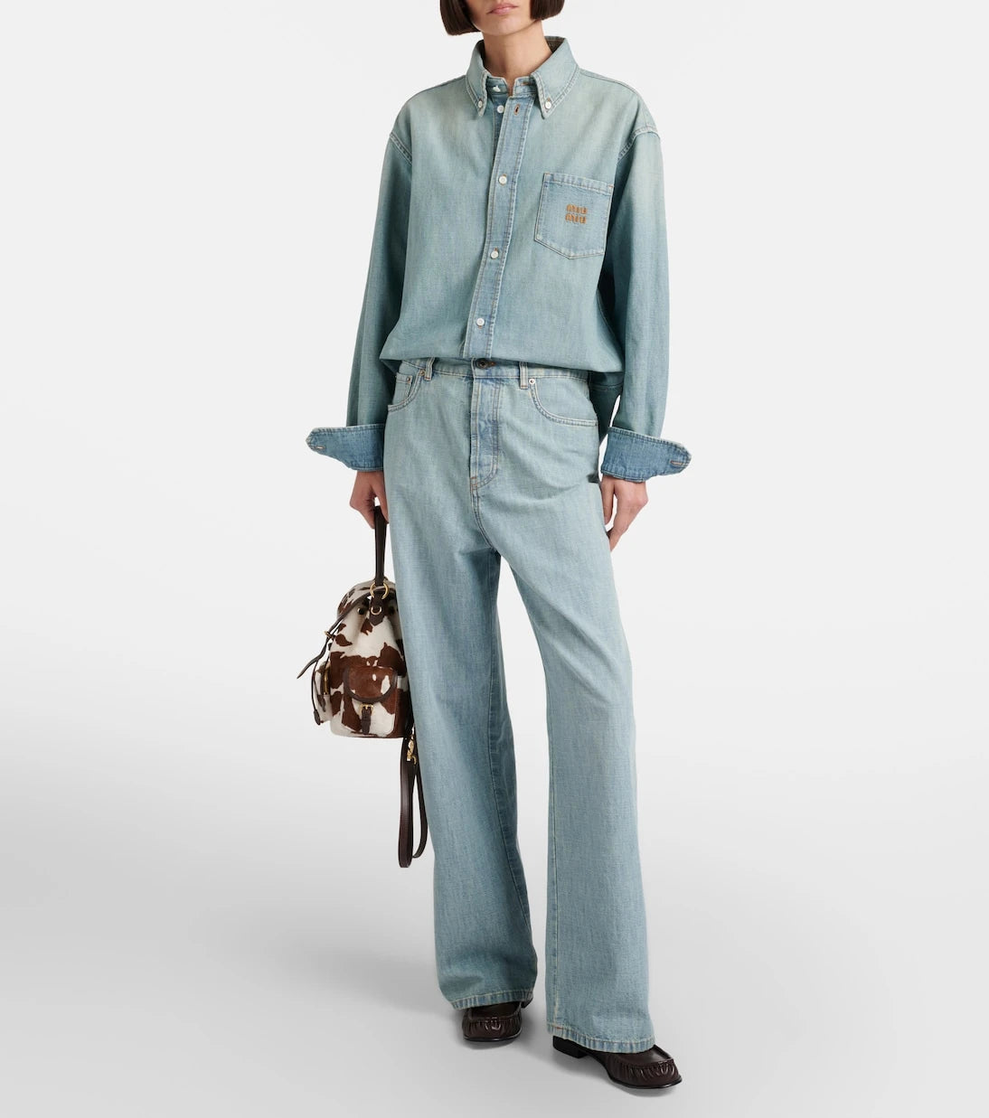 Miu Miu - Cow-print calf hair backpack
