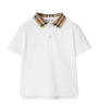 Burberry Kids Cotton Check-Collar Polo Shirt (6-24 Months)